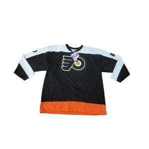 Philadelphia Flyers OFF the Bench John LeClair Mens XL Jersey NWT.